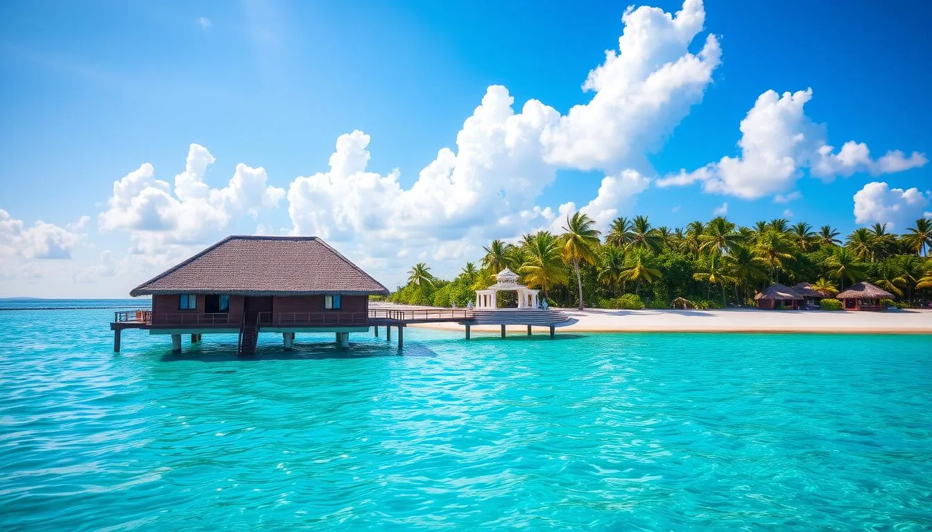 maldives hotel on water